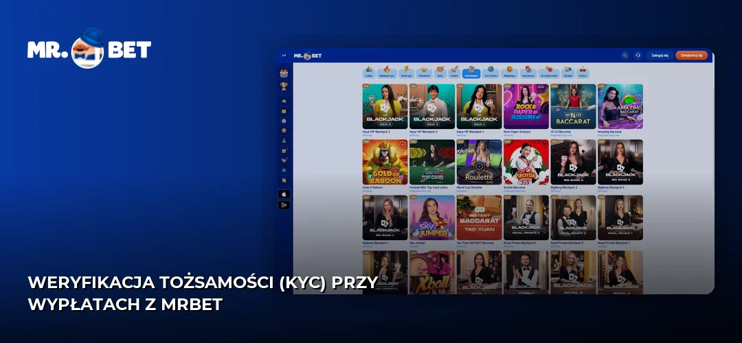 Weryfikacja tożsamości (KYC) przy wypłatach z MrBet