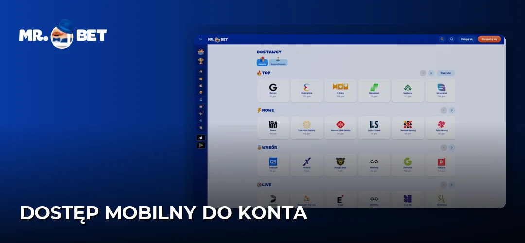 Dostęp mobilny do konta