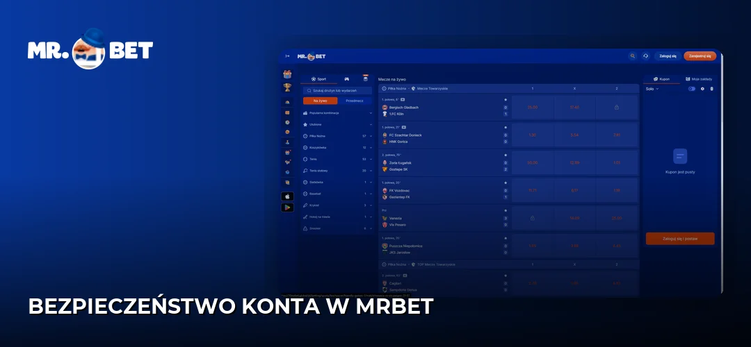 Bezpieczeństwo konta w MrBet